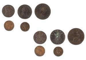 Lotto di 5 moneteGeorge III (1760-1820): ... 