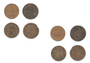 Lotto di 4 moneteKarl XII (1697-1718): 1715, ... 