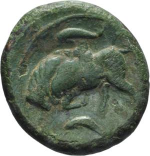 BRONZEIssue: 317-289 BC, Obv/ head of Kore ... 