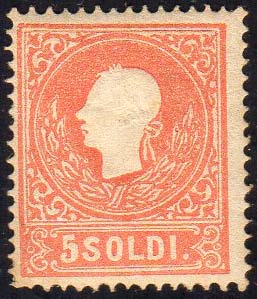 1859 - 5 soldi rosso, II tipo ... 