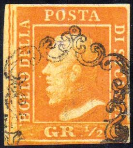 1859 - 1/2 grano arancio, I ... 
