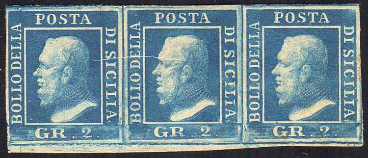 1859 - 2 grana cobalto, II tavola, ... 