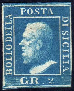 1859 - 2 grana cobalto scuro, II ... 