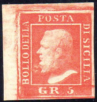 1859 - 5 grana vermiglio, II ... 