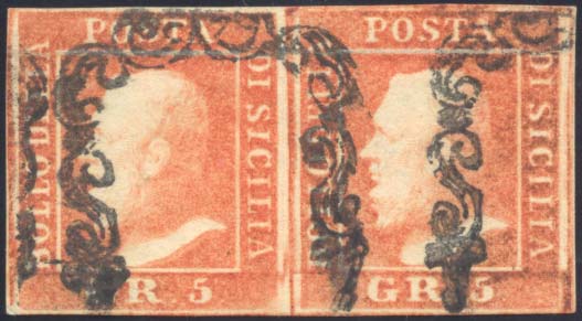 1859 - 5 grana vermiglio vivo, II ... 