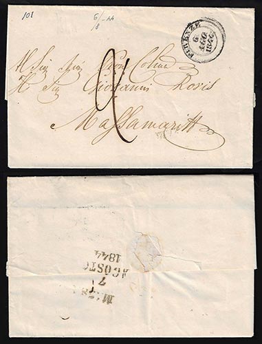 1844 - Lettera prefilatelica da ... 