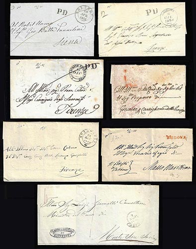 1845/1855 - Sette lettere ... 
