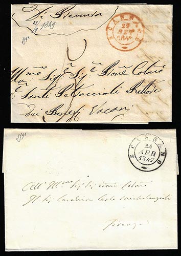 1847/1849 - Una lettera e una ... 