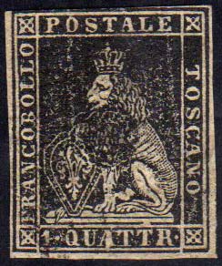 1857 - 1 quattrino nero, II ... 