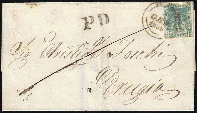 1859 - 2 crazie verde grigio ... 