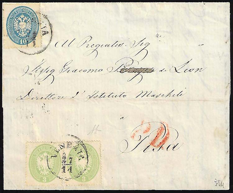 1863 - 3 soldi verde, due ... 