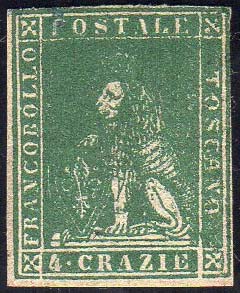 1857 - 4 crazie verde, II ... 