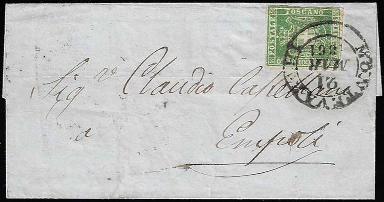 1861 - 5 cent. verde (18), margine ... 