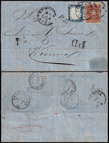 1861 - 40 cent. carminio (21), in ... 
