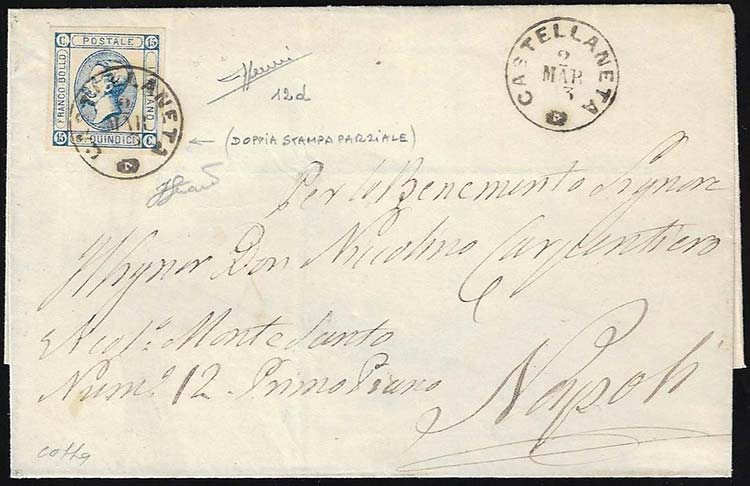 1863 - 15 cent. Litografico, I ... 