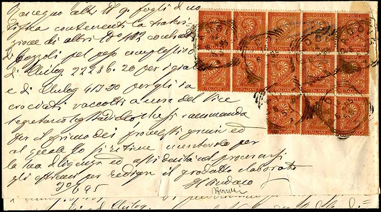 1895 - 2 cent. De La Rue, tiratura ... 