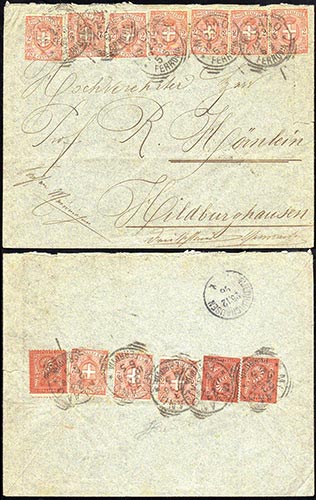 1896 - 2 cent. De La Rue, tiratura ... 