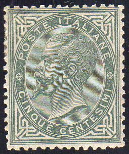 1863 - 5 cent. De La Rue, tiratura ... 