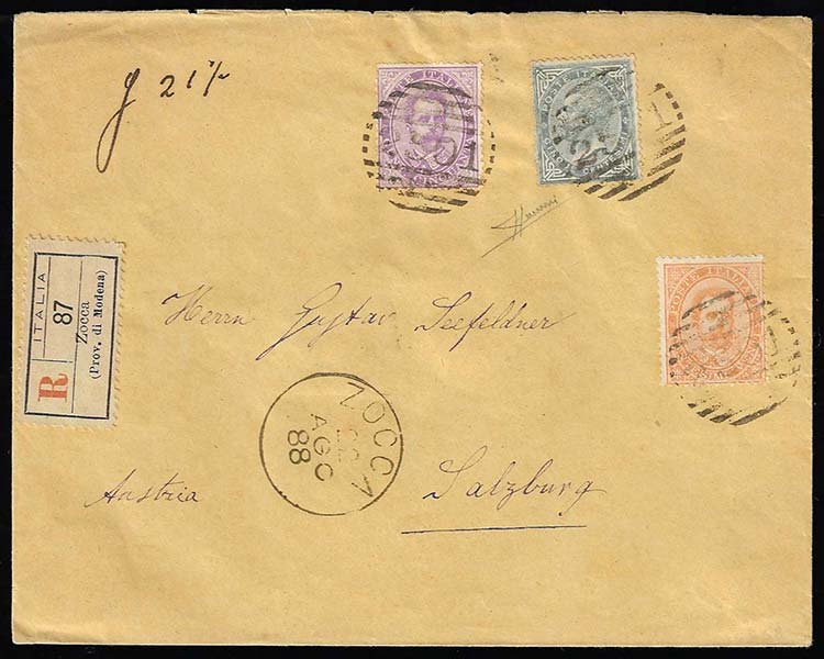 1888 - 5 cent. De La Rue, tiratura ... 