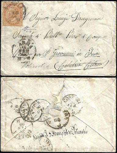 1866 - 10 cent. De La Rue, ... 