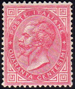 1863 - 40 cent. De La Rue, ... 