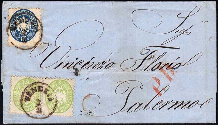 1865 - 3 soldi verde, coppia, 10 ... 