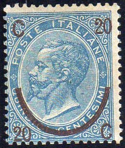 1865 - 20 cent. su 15 cent. Ferro ... 