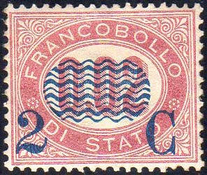 1878 - 2 cent. su 0,02 lire ... 