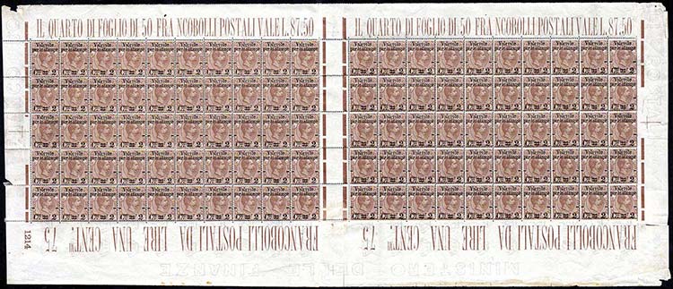 1890 - 2 cent. su 1,75 lire ... 