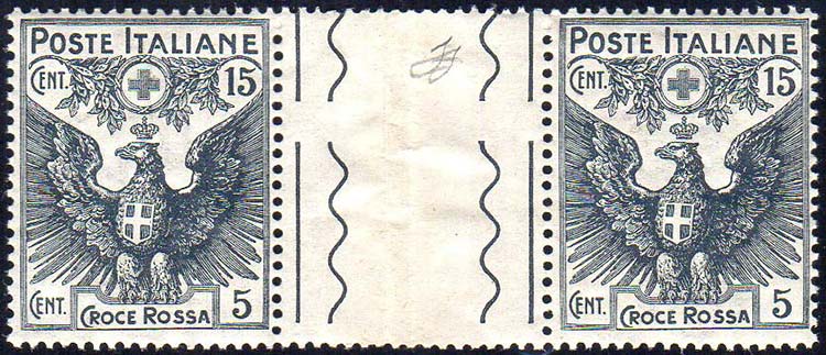 1915 - 15 + 5  cent. grigio, Pro ... 