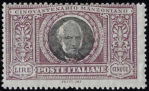 1923 - 5 lire Manzoni (156), ... 