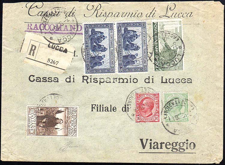 1926 - 5 + 2,50 lire, 20 cent., ... 