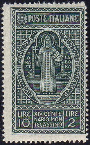 1929 - 10 + 2 lire Montecassino, ... 