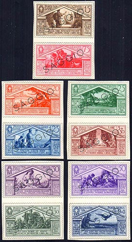 1930 - Virgilio, dieci valori ... 