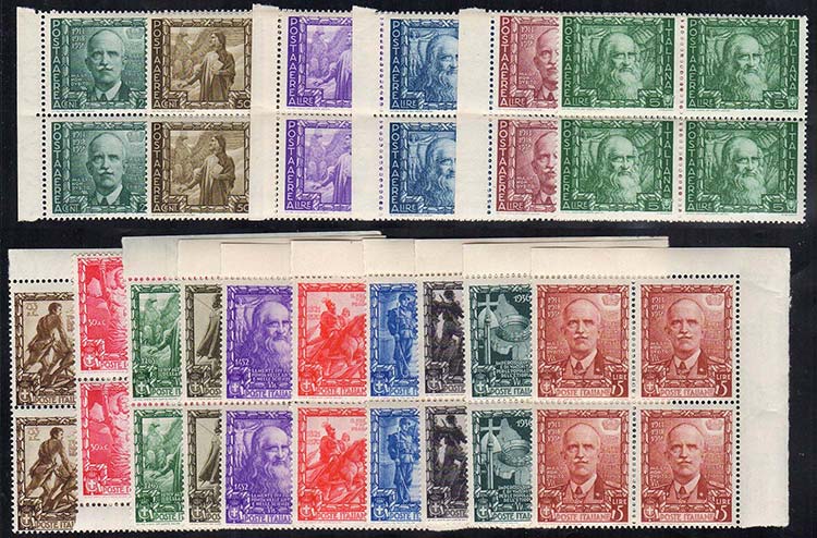 1938 - Impero (439/448+A), blocchi ... 