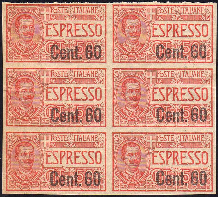 1922 - 60 cent. su 50 cent., non ... 