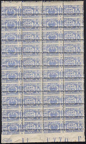 1927 - 30 cent. (27), dentellatura ... 