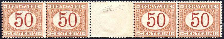 1890 - 50 cent. arancio su ... 