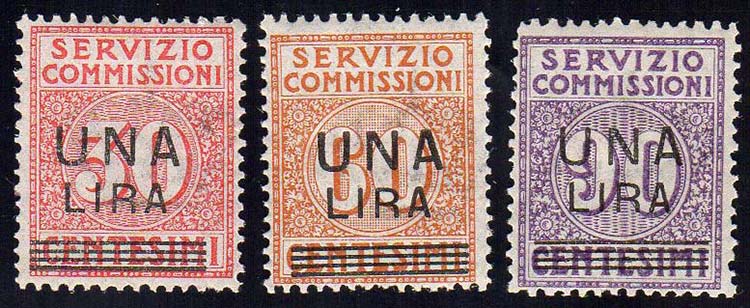 1925 - Soprastampati (4/6), gomma ... 