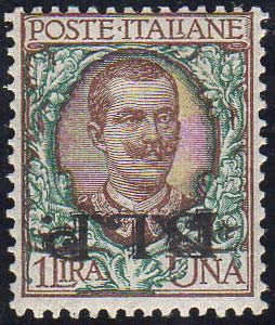 1922 - 1 lira, soprastampa BLP del ... 