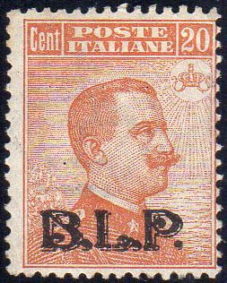1923 - 20 cent., soprastampa BLP ... 