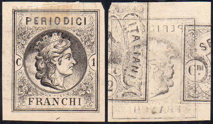 1864 - 1 cent. Periodici franchi, ... 