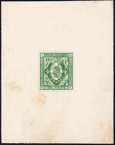 1866 - Saggio Coucorde, con al ... 