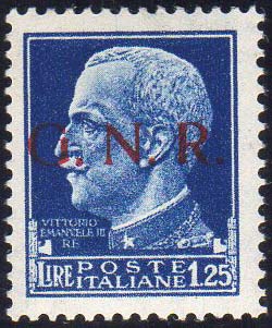 1943 - 1,25 lire soprastampa ... 