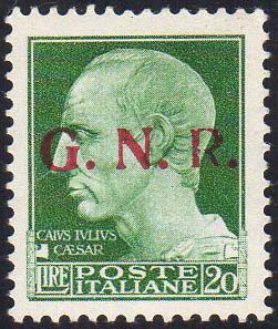 1943 - 20 lire soprastampa G.N.R. ... 