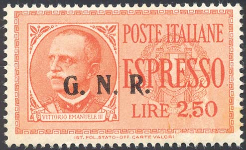 1943 - 2,50 lire soprastampa ... 