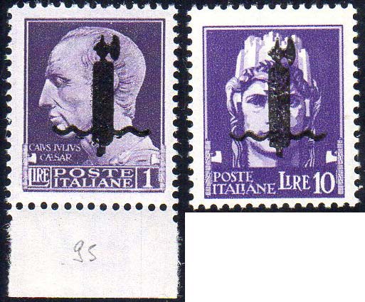 1944 - 1 lira, 10 lire ... 