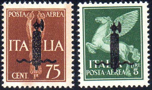 POSTA AEREA 1944 - 75 cent., 5 ... 