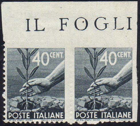 1945 - 40 cent. Democratica, ... 