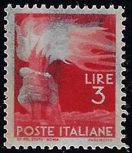 1945 - 3 lire Democratica, SENZA ... 